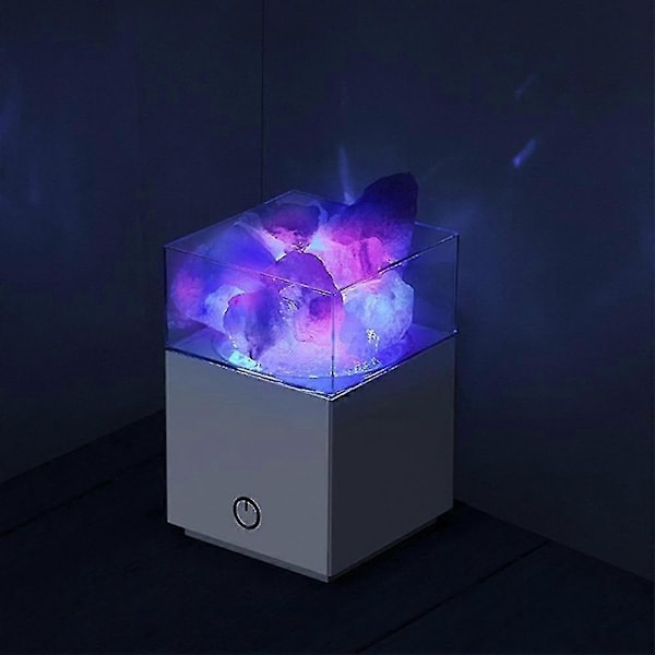 Julesaltlampe USB LED Bordlampe Lavalamp Til Natbordslampe