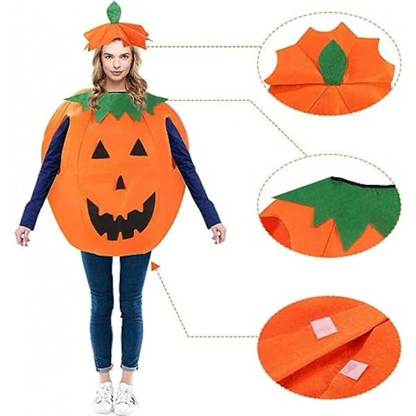 Halloween-kostumer til forældre og børn, græskar-udklædning til børn og voksne_ca