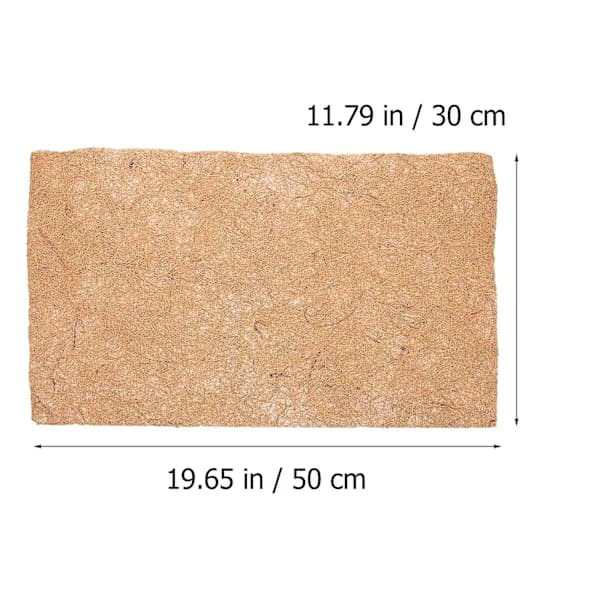 [CA] 5 stk. Kyllingeboredeunderlag Genanvendelige Hønsebo-måtter Foder til Hønsebo Lysebrun 50x30cm