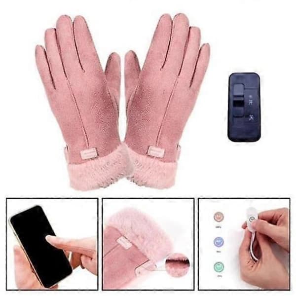 Opvarmede vinterhandsker til damer USB Ergonomiske Bløde Varme 10-12 Pak