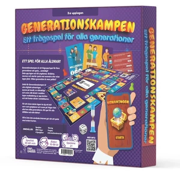 Generationskampen Familjespel (Quiz / Brädspel)