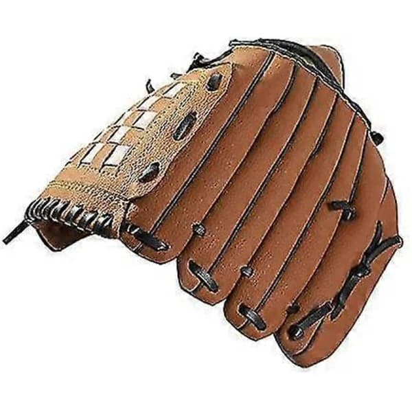 Slidstærk Brun Baseballhandske til Børn, Softballhandske til Venstrehåndede Spillere