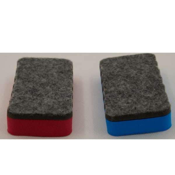 2 stk. hvide tavlevisker, magnetiske tørviskere, assorterede, tørviskere til whiteboard, magnetisk whiteboardvisker, tørvisker (2 stk.)