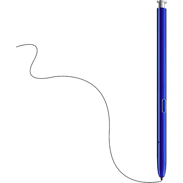 2-pakning Blå Sølv Note 10 Penn Erstatning for Galaxy Note 10 Not