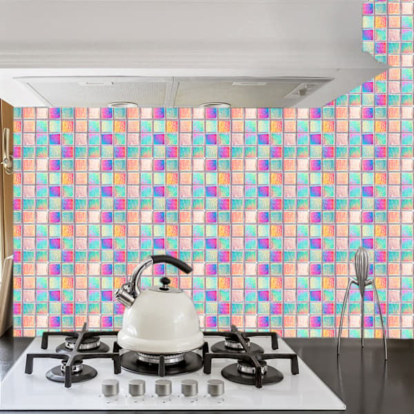 Flisdekaler mosaikkfliser i sett med 10