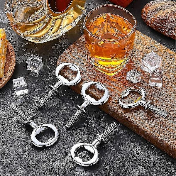 [CA] 8-pak Flaskeåbner Kit Metal Flaskeåbner DIY Håndværk Øl Flaskeåbner Tom Flaskeåbner