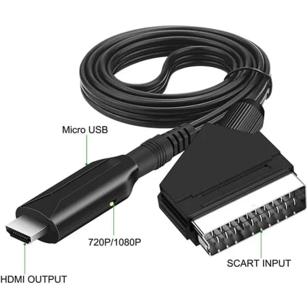 Scart–HDMI-muunnin, all-in-one SCART–HDMI-sovitin, 1080P