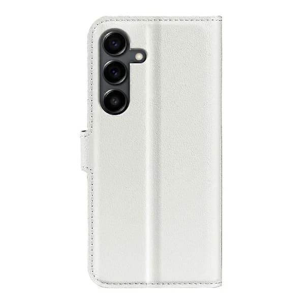 Case for Samsung Galaxy S25 FE Litchi Texture Shockproof Leather Wallet Case White