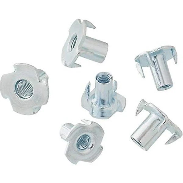 T-mutter Klo Mutter Sekskantmutter Klokobling M6 X 12 Mm 50 Stykker