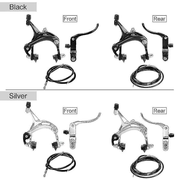 Bremsesæt til Fixie-cykel For/Bag, Racercykel, Cruiser, Bremseklodsæt, Sidepull-bremsesæt[ca]