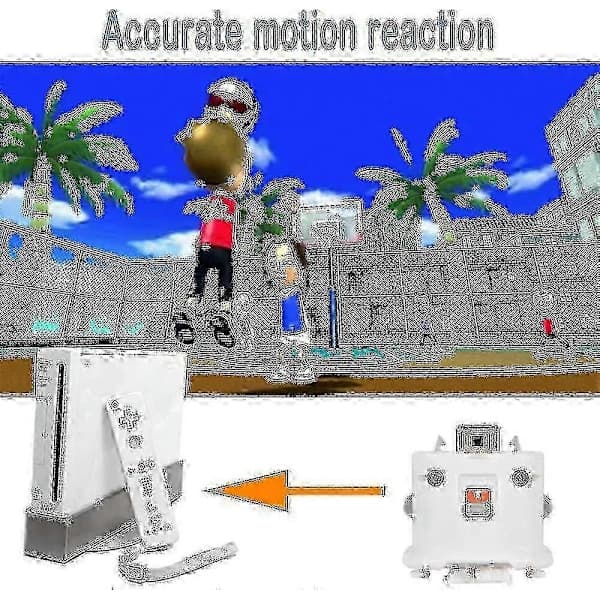 2 Motion Plus Adapter Detektor för Wii Fjärrkontroll Adapter Accelerator Ersättning