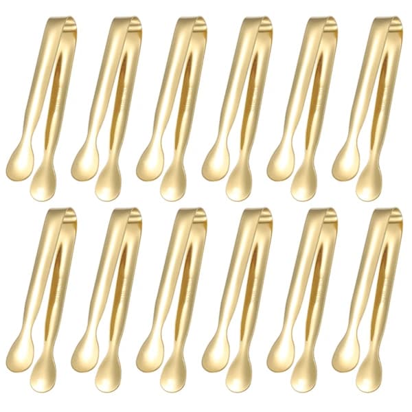 (Første maj-special!) Sukker- og istang i rustfrit stål, guld