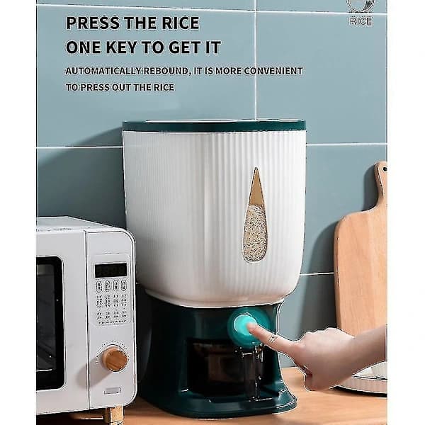 [CA] 10 kg Automatisk Risdispenser med Sköljskål Smart Risdispenser Risförvaring Risbehållare Hushåll