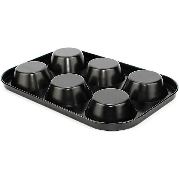 [CA] Muffinsform - Muffinsplate - Karbonstål - Non-stick belegg - Sett med 2 (6 hull)