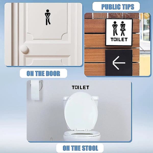 Bilder WC-oven kotirotta, irrotettava taide tee-se-itse
