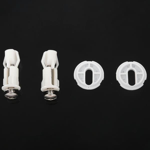 Toaletthängels skruvar WC-hål Fixering Enkel installation 2-pack