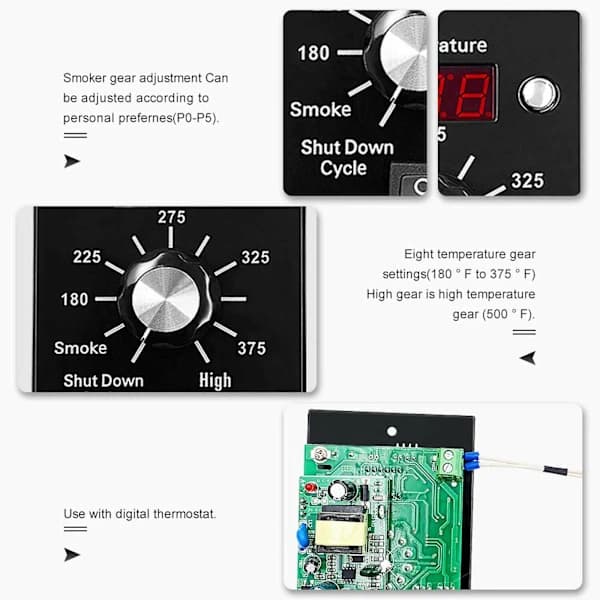 [CA] Db LCD BBQ Digital Termostatstyring Erstatningskort For Traeger Trepellets