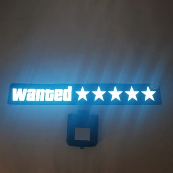 LED Bilfönsterdekaler Vit Glödpanel Tillbehör JDM Dekoration 5-Pack