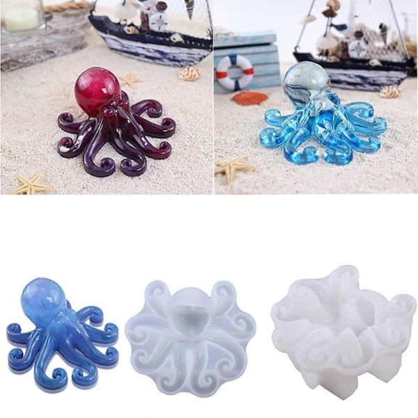 Krystal Epoxyharpiks Dråbe Havform Smykke Ornament