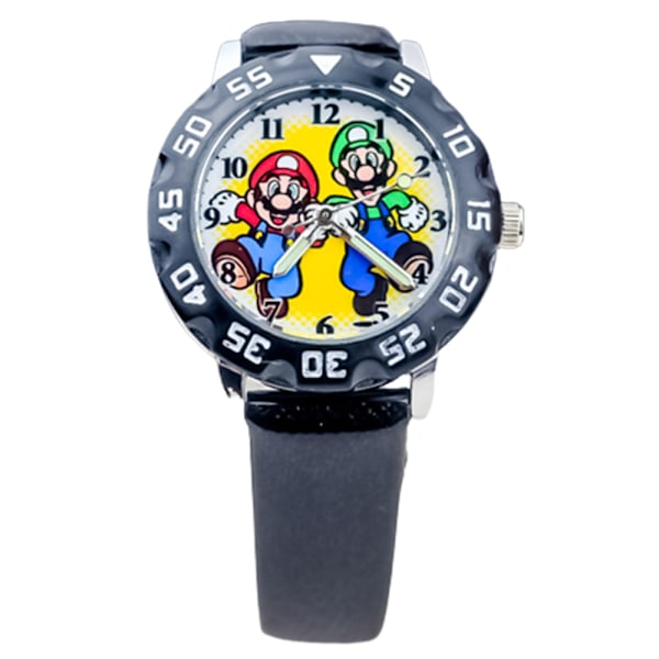 3D Mario barn analog klocka armband kvartsklocka pojkar flickor A