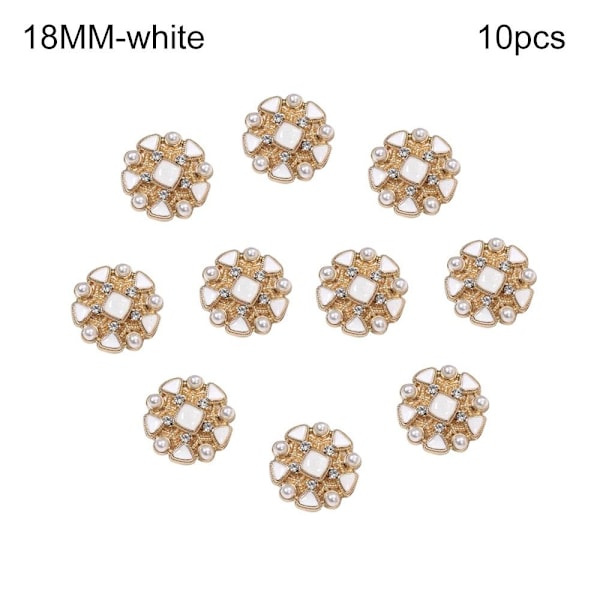 CASA 10 kpl Helmi Vaatenapit Paita Napit VALKOINEN 18MM10ST 10 KPL valkoinen