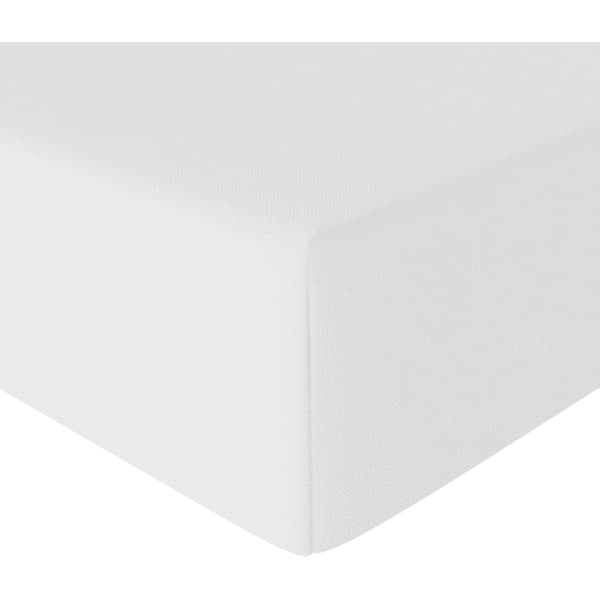 Basics Fitted Sheet, 180 x 200 x 30 cm, Polyester Microfiber til tykke madrasser op til 30 cm, hvid