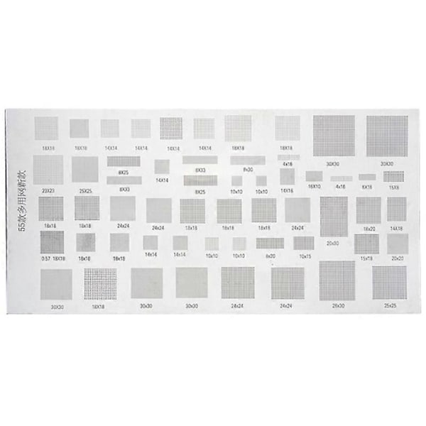 CASA 4 st Universal BGA-stencil för MTK MSM iPad CPU RAM PM Power IC Reball Pin Direkt Värmemall