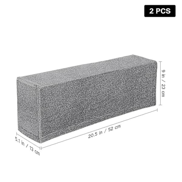 [CA] 2 st Universal Soffa Armstödsöverdrag Elastiskt Armstödsskydd Enfärgat Armstödsskyddstyg (grå)BY