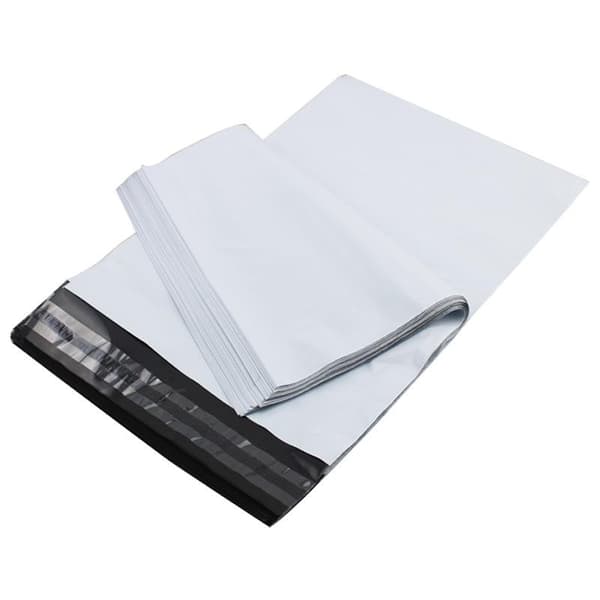 100 stk - e-handelspose 25 x 35 cm - hvit hvit 1 pakke