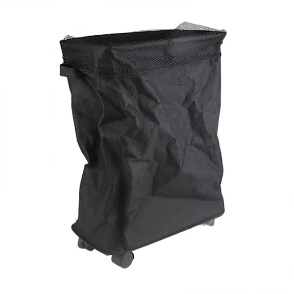 Laundry Basket with 4 Rolling Wheels and Handle for Household Storage Oxford Cloth Black