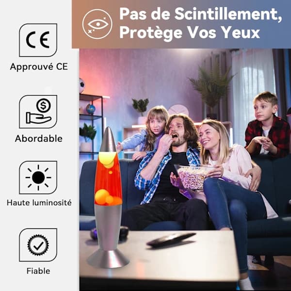 25W E14 SES Liten Edison Skruv Lavalampa Glödlampor - Varmvit Reflektor Spotlight (4-Pack)