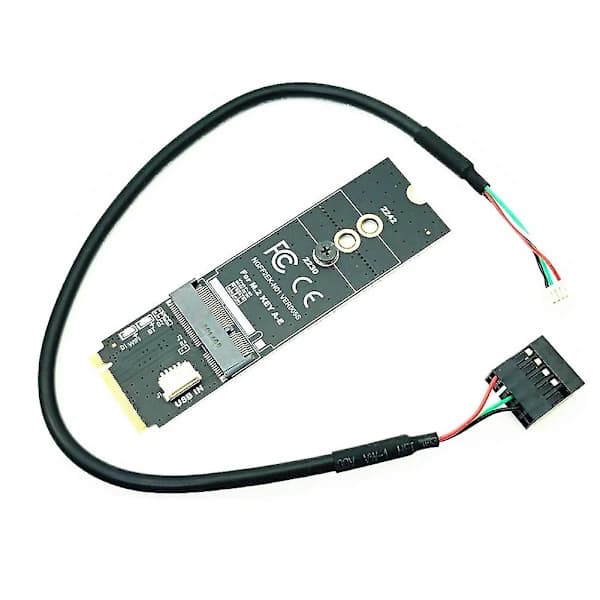 M.2 Key-m till Key A-e/e adapterkort för M.2 Ngff Pcie-protokoll trådlöst nätverkskortsmodul-m.784