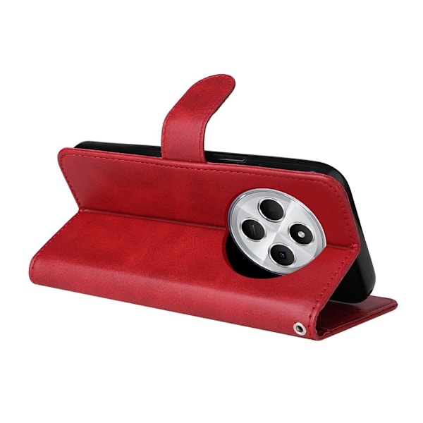 SKALO Xiaomi Redmi 14C PU-Læder Pung Etui - Flere farver Red Röd