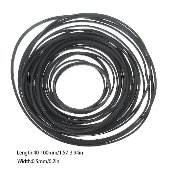 Flat gummibelte for LP-platespiller Phono 80 stk