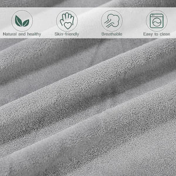 [CA] 2 st Universal Soffa Armstödsöverdrag Elastiskt Armstödsskydd Enfärgat Armstödsskyddstyg (grå)BY