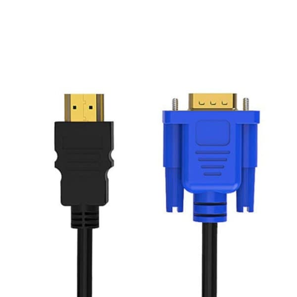 HDMI til VGA-kabel 1,8 m 1080P Full HD Support PC, Laptop, DVD, HD