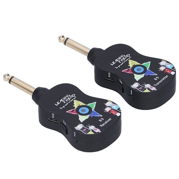 Trådløst gitarsystem Digital sender mottaker med reverb diskant bassjustering B9