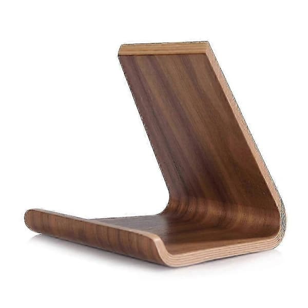 Samdi Valnøtt Tre Telefon Tablet Stativ Holder Dokkingstasjon Vugge for iPhone 7 Plus iPad mini Air Sa