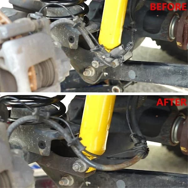 1101255 Forreste Bremseledningsanker Bremsslangebeslag Separator til Wrangler JK JL 2007-2023 2 4 Døre