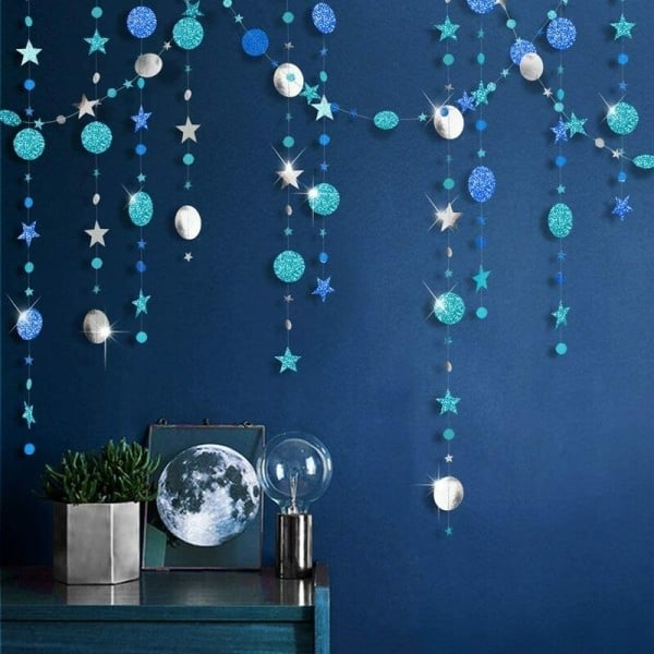 Champagne Guirlande Sæt, Papirbanner Dekoration til Fødselsdag, Baby Shower, Bryllup, Jul, Nytår, Børneværelse, Bryllup