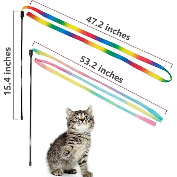 Interaktive regnbueleker for katt, interaktiv katteertestav
