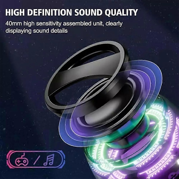 CASA Magnetisk Mini Bluetooth-högtalare, Multifunktionell Magnetisk Bluetooth-högtalare Black