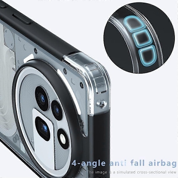 PC Hybrid TPU-puhelinkotelo Nothing Phone 3a Pro-Xin -puhelimelle