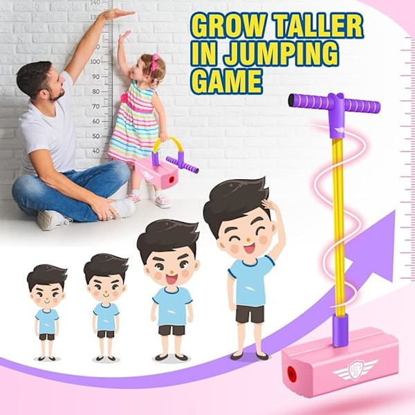 CG Pogo Jumper för Barn 3-12 År, Skum Pogo Stick för att Främja Tillväxt & Utomhuslek