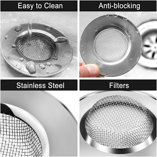 Vaskfilter Engros Anti-Tilstopning Pool Vaskfilter Rustfrit Stål Vaskgulvafløb