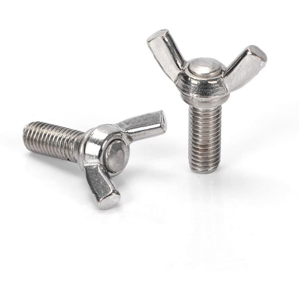 25 stk vingemutter M6 X25 mm vingeskrue med metrisk bolt 304 rustfritt stål