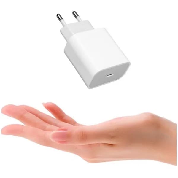 Lader for Android/Apple - Hurtiglader 20W USB-C - USB-C, adapter + 2m kabel Hvit, flere størrelser tilgjengelig (Flere kombinasjoner tilgjengelig)...