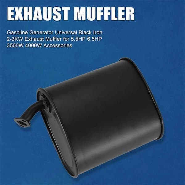 Bensin Generator Universal 2-3KW Eksoslyddemper for 5.5HP 6.5HP 3500W 4000W Tilbehør