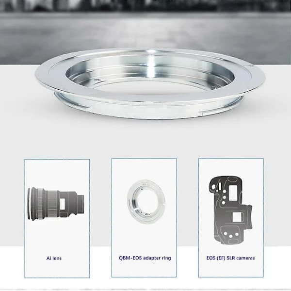 QBM-EOS Linseadapterring til ROLLEI Rollei QBM-objektiver til Canon EOS EF