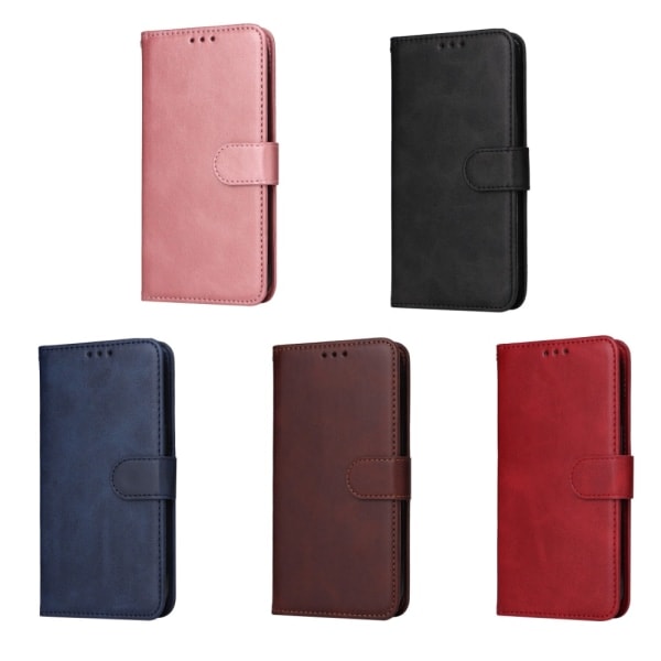 SKALO Xiaomi Redmi 13C 4G PU-Lær Lommebokveske - Flere farger Rød Röd